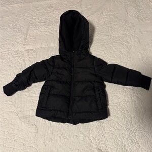 Kids Black Puffer Jacket